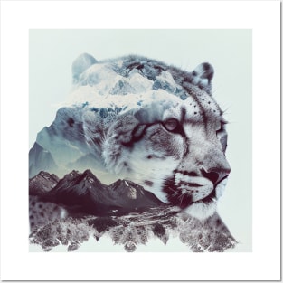 Snow Leopard Nature Outdoor Imagine Wild Free Posters and Art